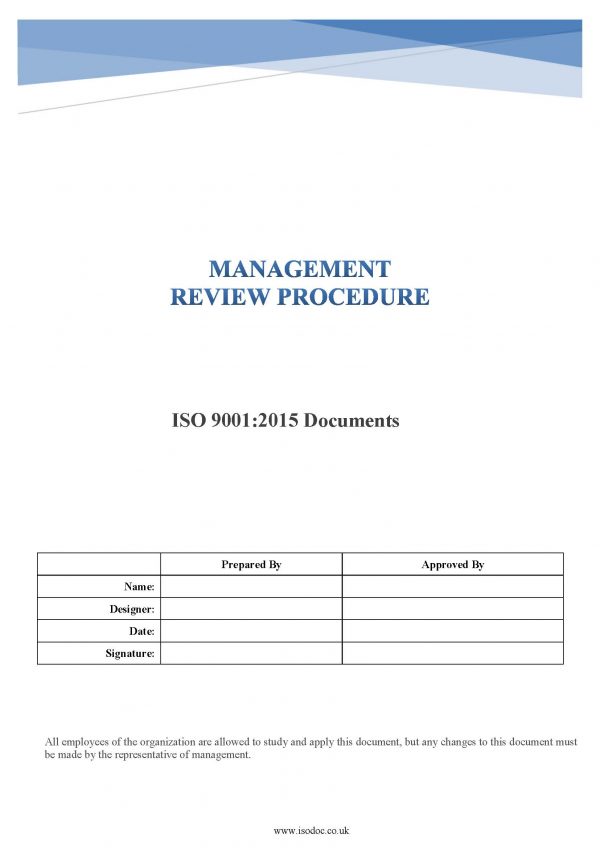 management-review-procedure-iso-90012015