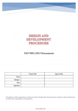 Design and Development Procedure
