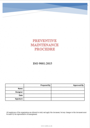 Preventive Maintenance Procedure