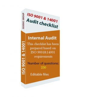 ISO 9001 and ISO 14001 audit checklist