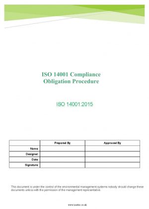 ISO 14001 Compliance Obligation Procedure