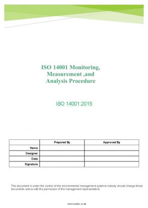 ISO 14001 Monitoring, Measurement ,and Analysis Procedure