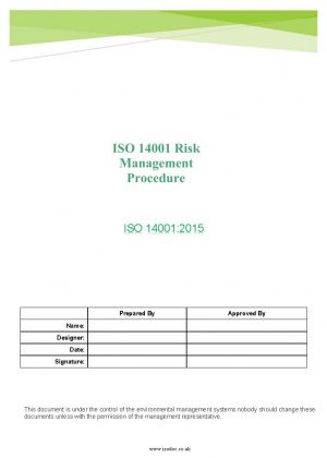 ISO 14001 Risk Management Procedure