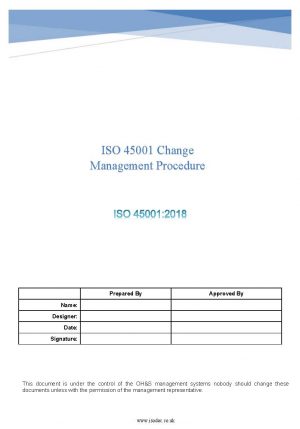 ISO 45001 Change Management Procedure