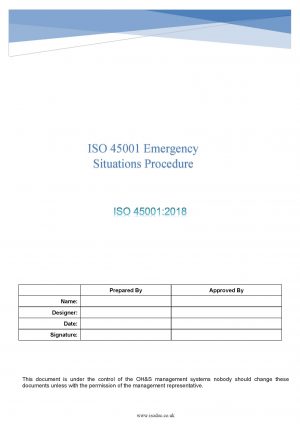 ISO 45001 Emergency Situations