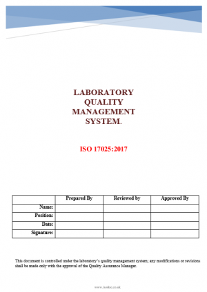 ISO 17025 Documentation Toolkit